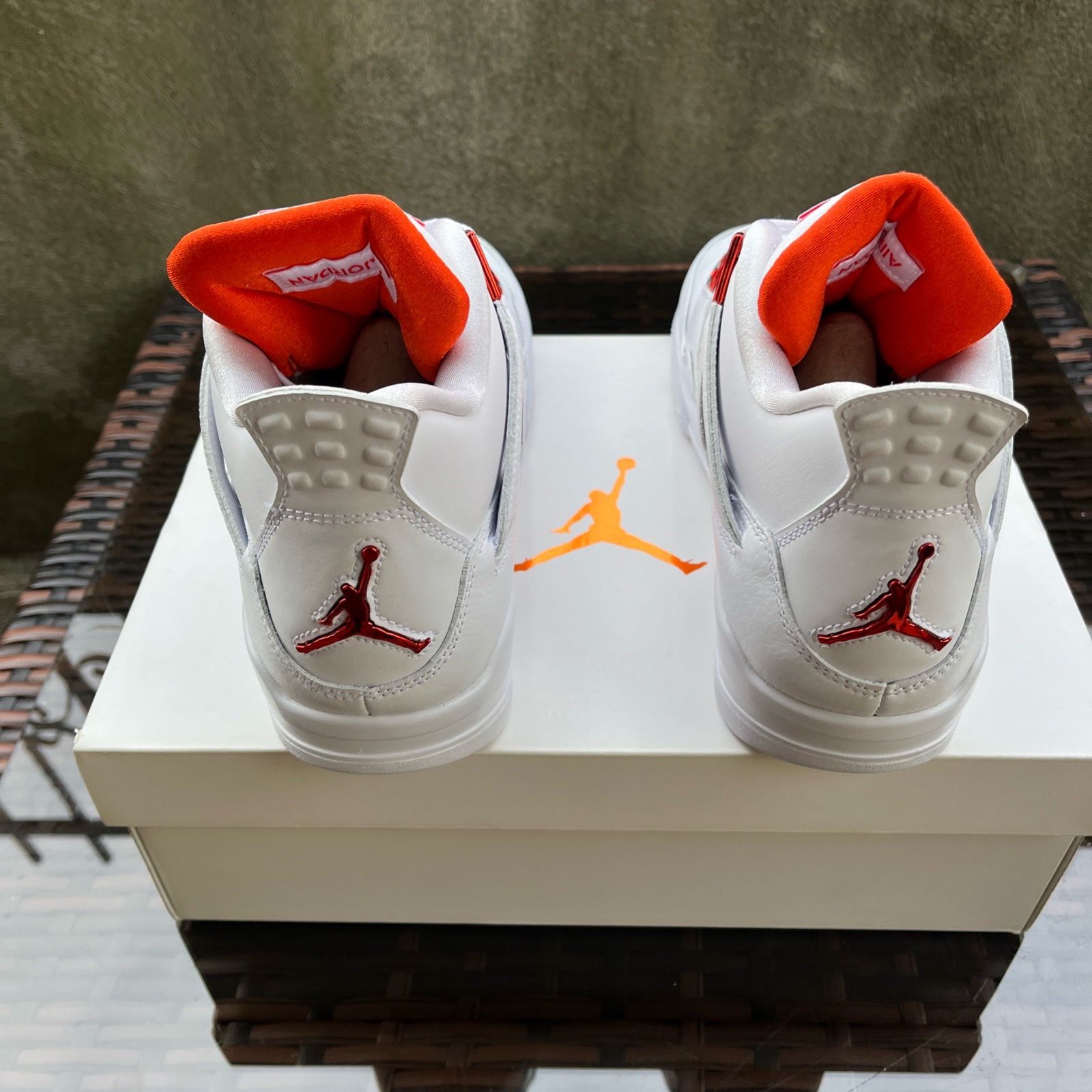 Nike Air Jordan 4 Retro White Team Orange CT8527-118 Men's Size - photo 5