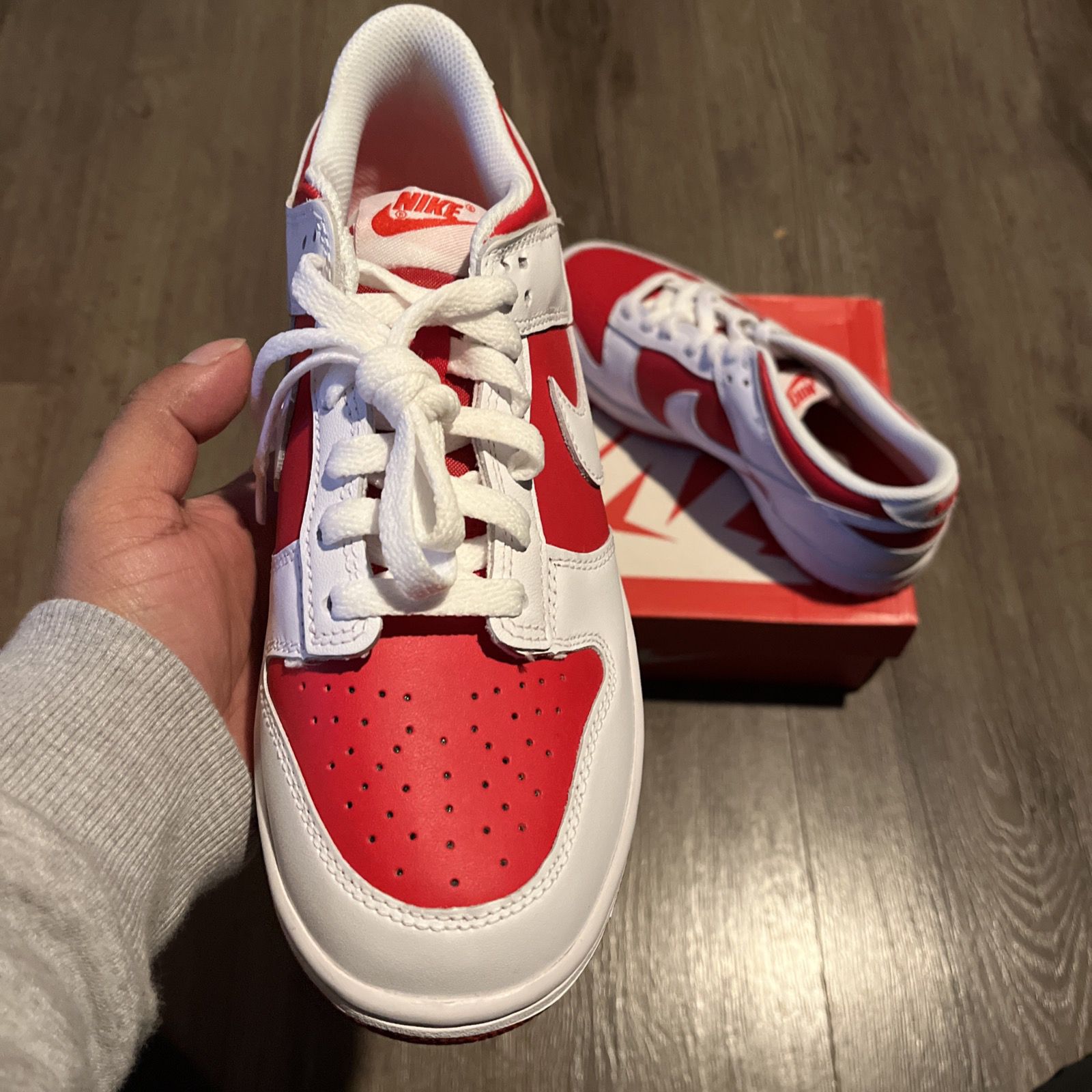 Nike Dunk Low GS "Championship Red" Size 7Y CW1590-600 - photo 4