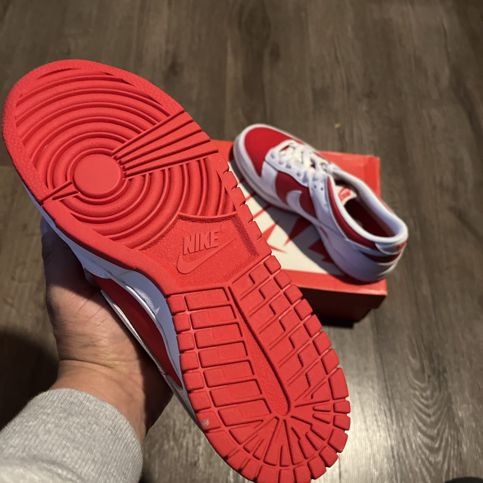Nike Dunk Low GS "Championship Red" Size 7Y CW1590-600 - photo 5