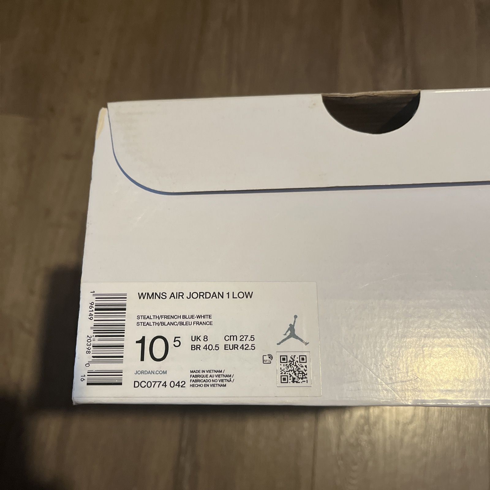 WMNS Air Jordan 1 Low French Blue DC0774-042 Size 10.5W/9M