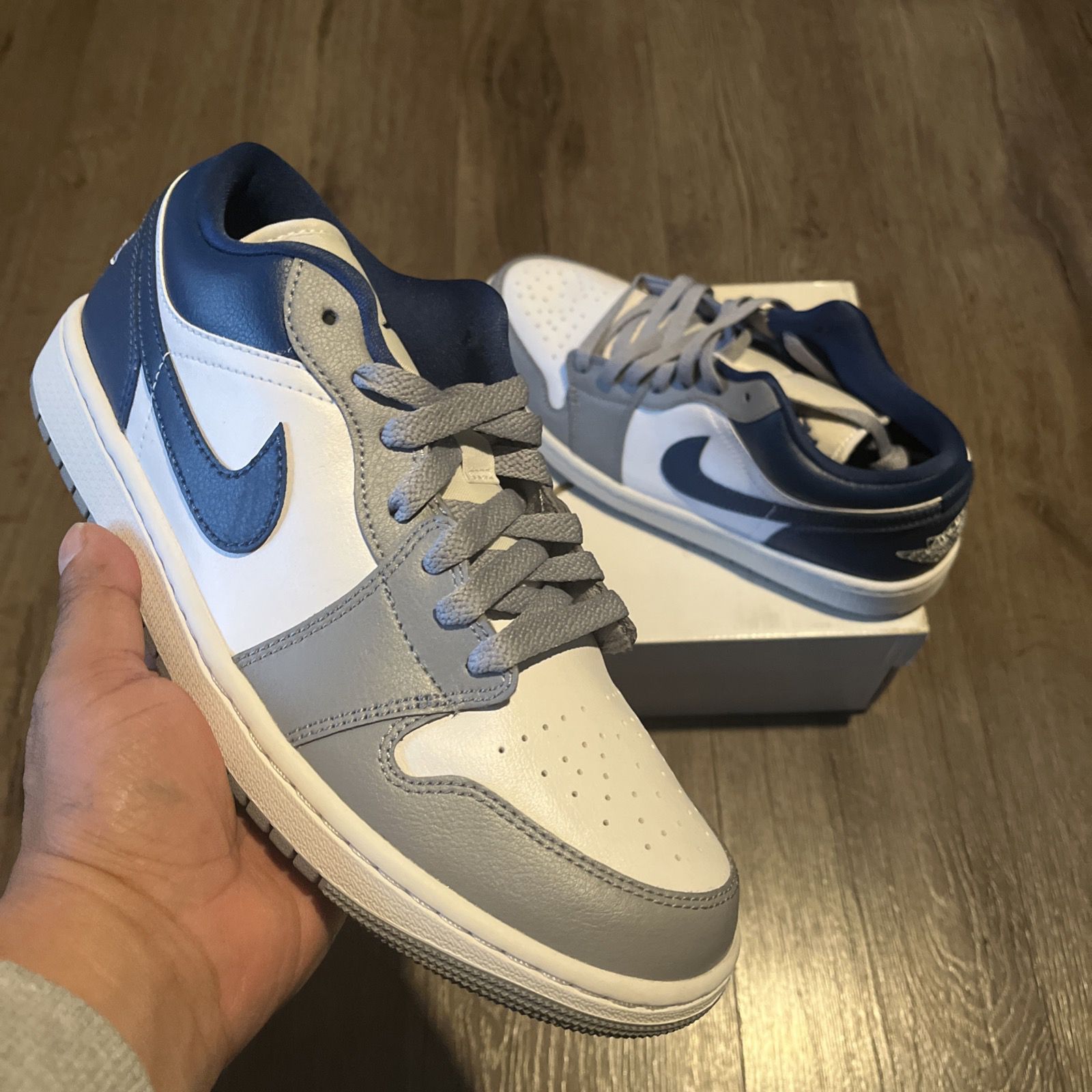 WMNS Air Jordan 1 Low French Blue DC0774-042 Size 10.5W/9M - photo 4