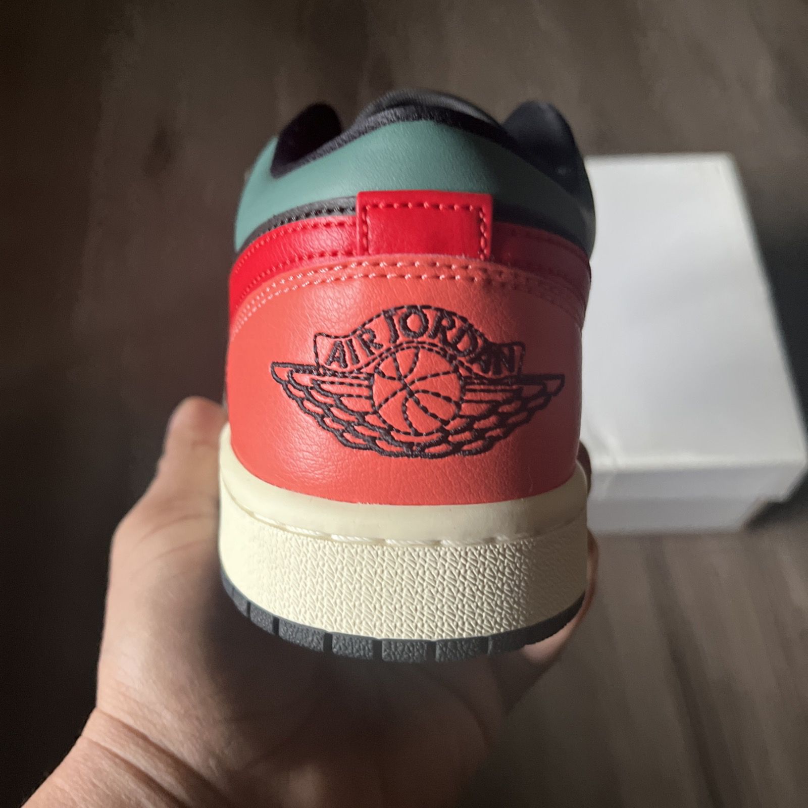 Air Jordan 1 Low SE Black Multi Color Size 7 Womans - photo 3