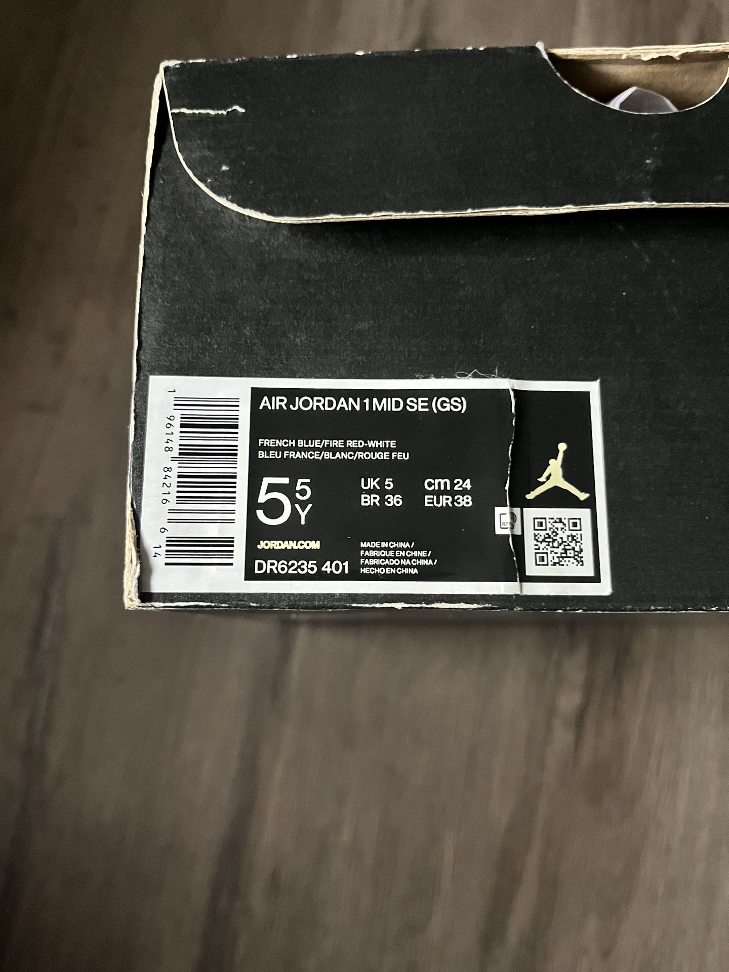 Jordan 1 Mid SE French Blue Light Steel (GS)