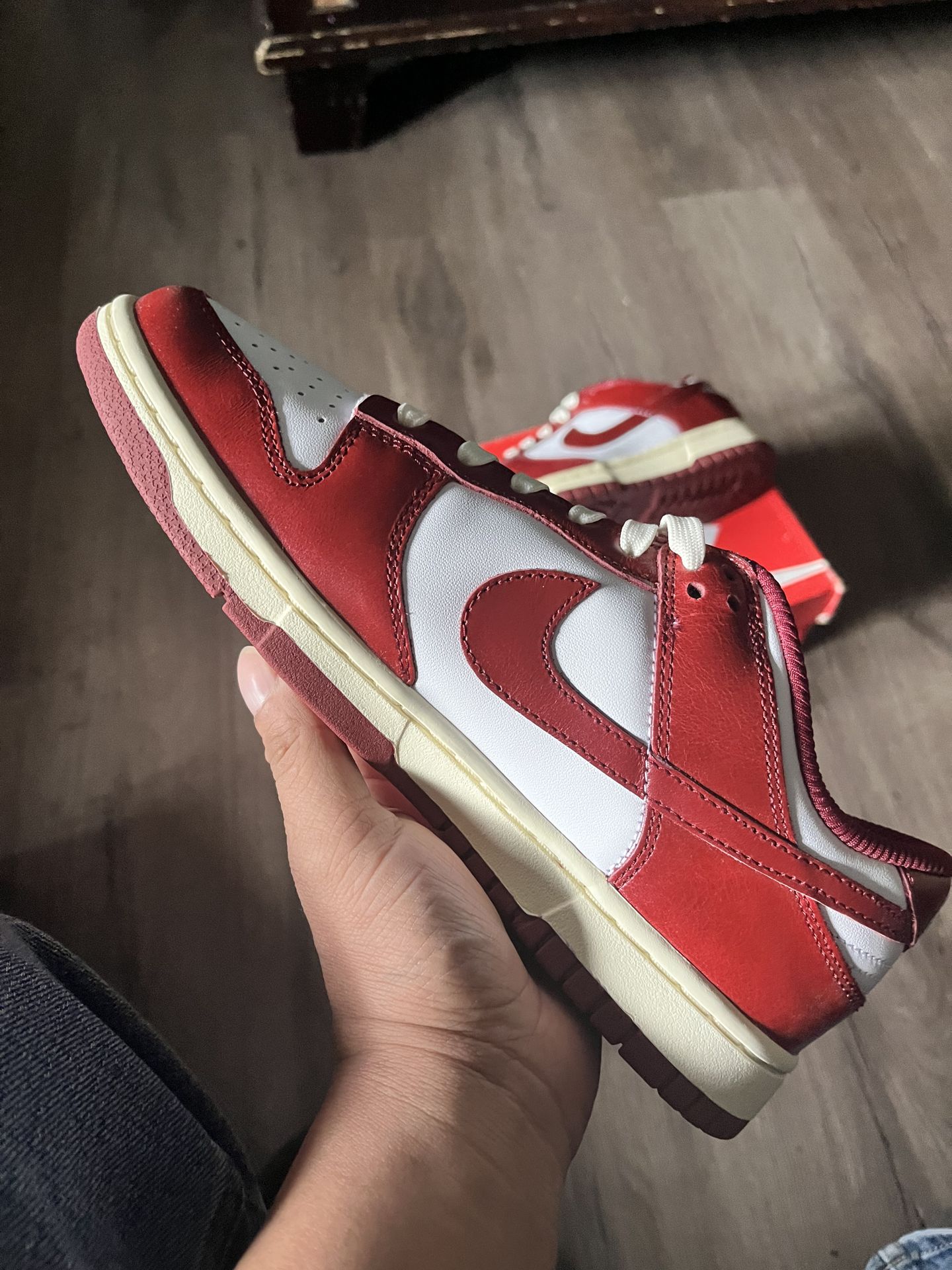 Nike Dunk Low PRM Vintage Team Red (Women's) - photo 4