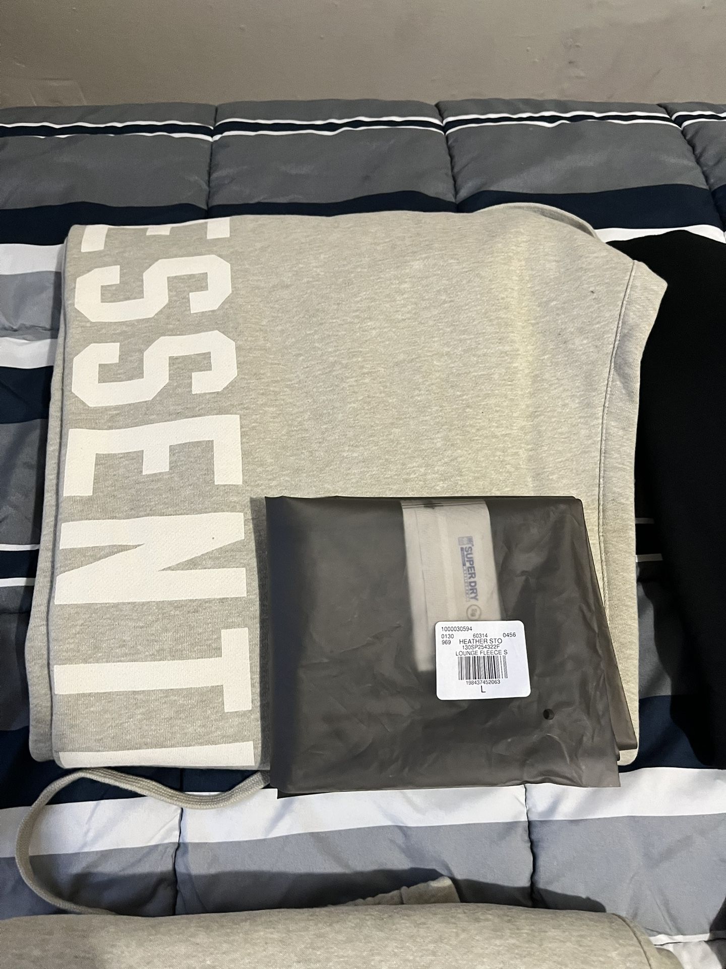 Fear Of God Essentials Lounge Fleece Sweatpant 'Heather Stone' S - photo 4