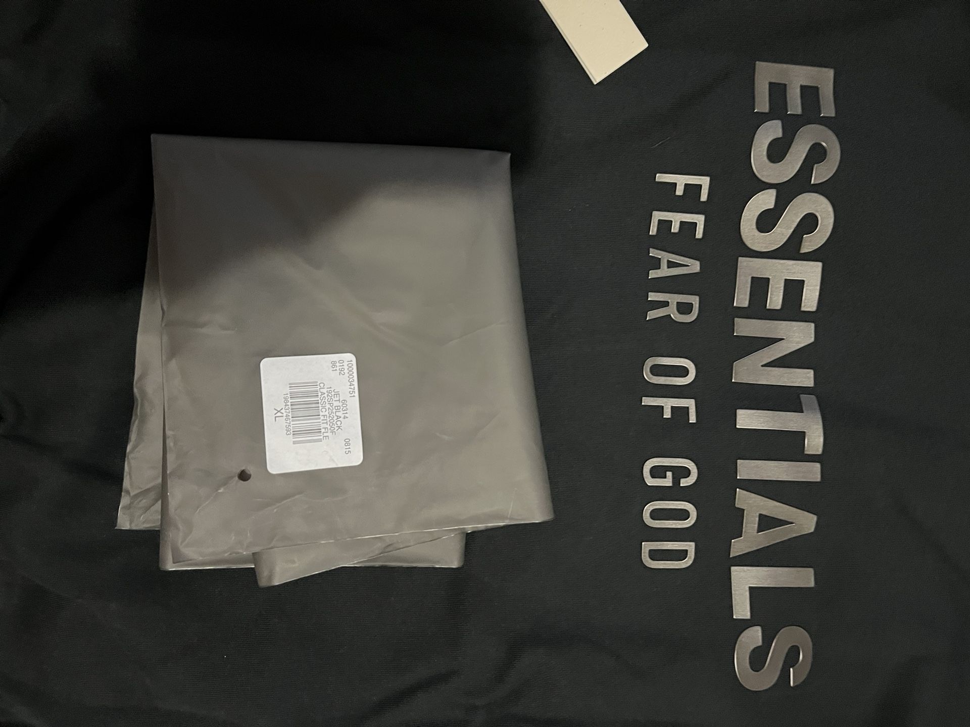Essentials Fear Of God Black Size XS