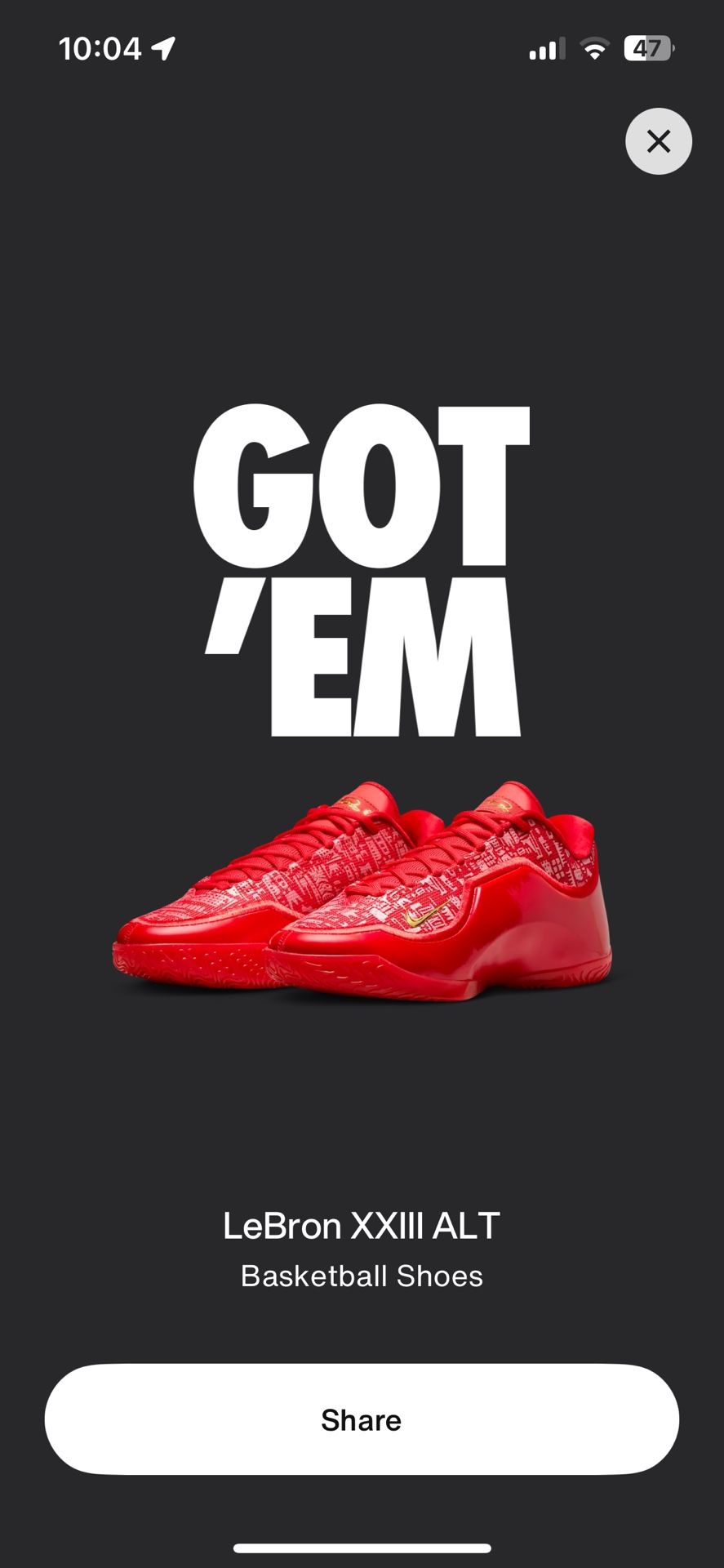 Nike LeBron 23 - Size 13 - Red