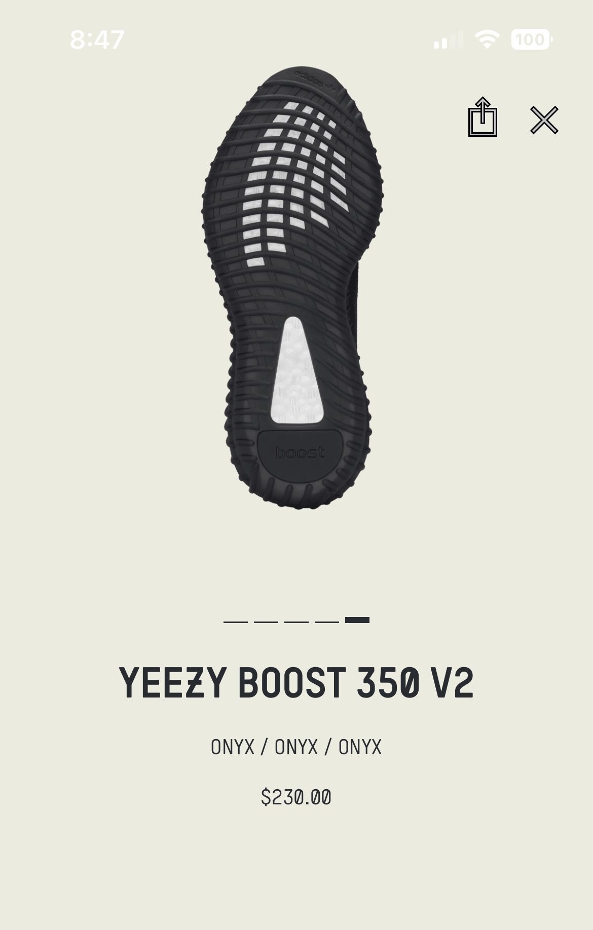 Adidas Yeezy 350 Black - photo 5