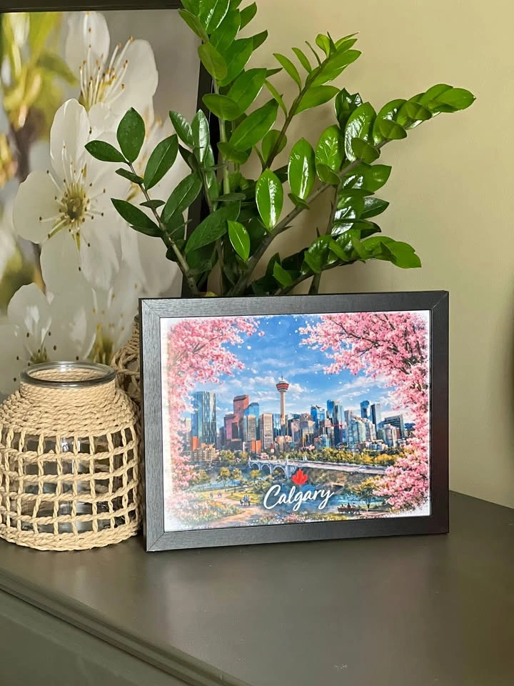 Calgary Skyline Framed Art – Spring Edition (Limited Style!)