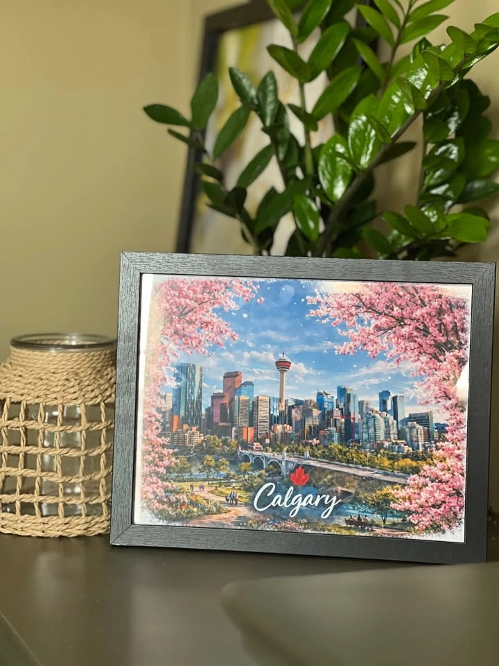 Calgary Skyline Framed Art – Spring Edition (Limited Style!) - photo 2