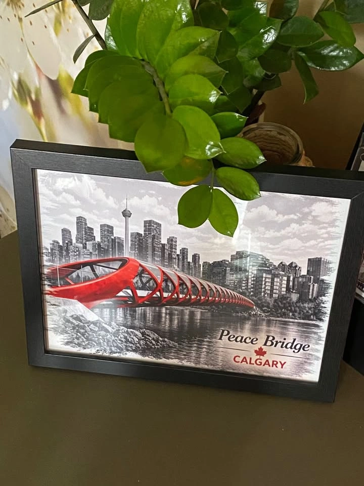 ❄️ Stunning Peace Bridge Framed Art ! 🇨🇦✨ - photo 3