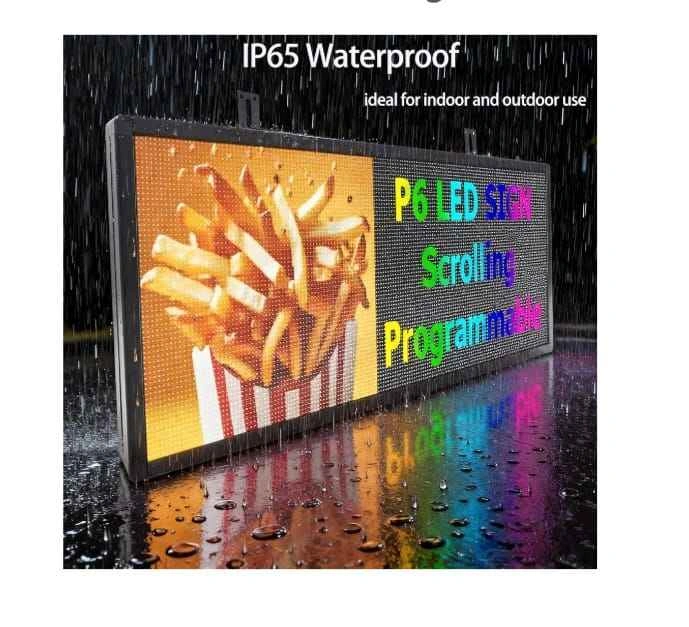 P6 Outdoor LED Sign 40"x17" Full Color Scrolling Sign - photo 3
