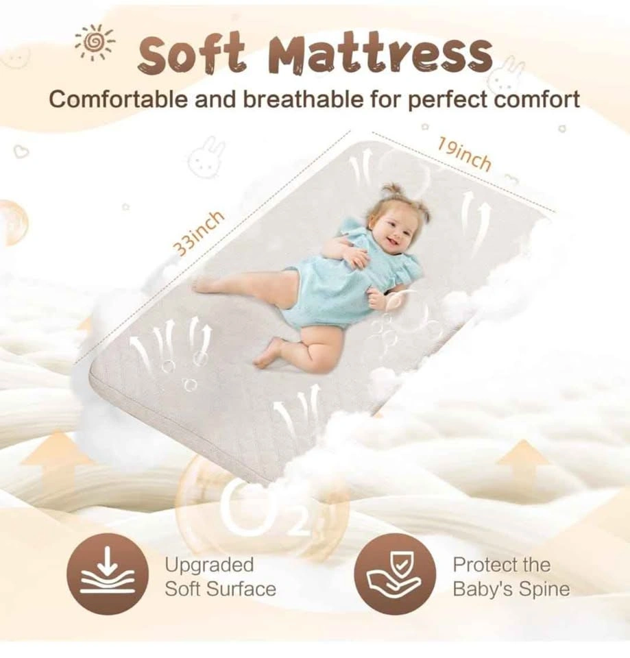 Baby Bassinet Bedside Sleeper with Wheels - photo 4