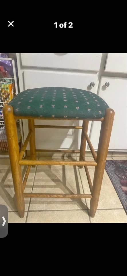 Upholstered Stool (easily recovered)