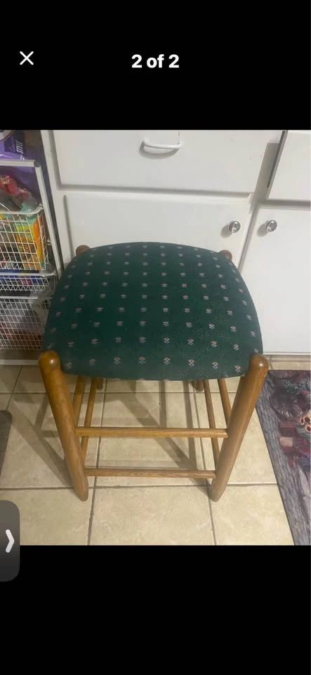 Upholstered Stool (easily recovered) - photo 2