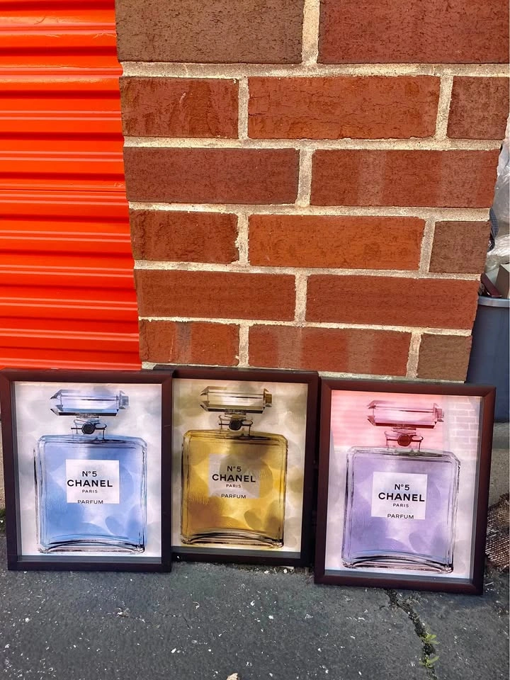 Set of 3 Chanel Pictures 12”w x 18”h