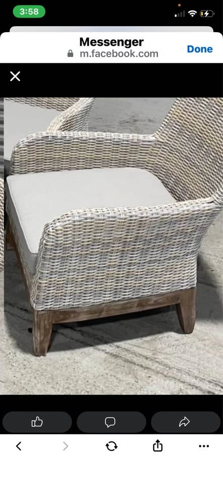 Quality Resin & Wood Patio Set w/All Cushions & Covers - photo 2