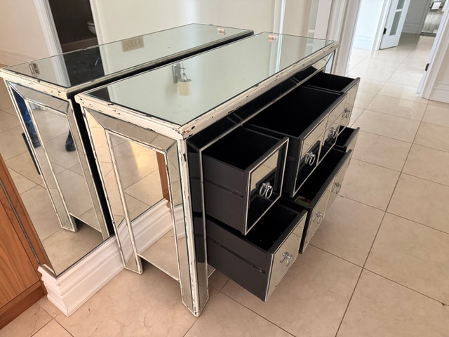 Antique Mirrored Chest of Drawers - photo 3