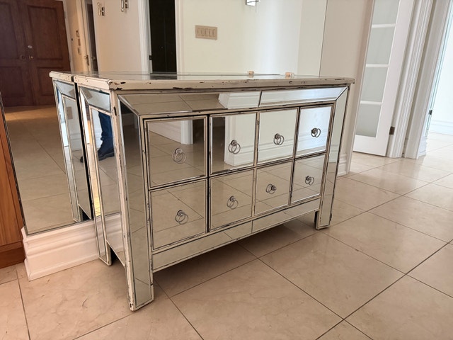 Antique Mirrored Chest of Drawers - photo 4