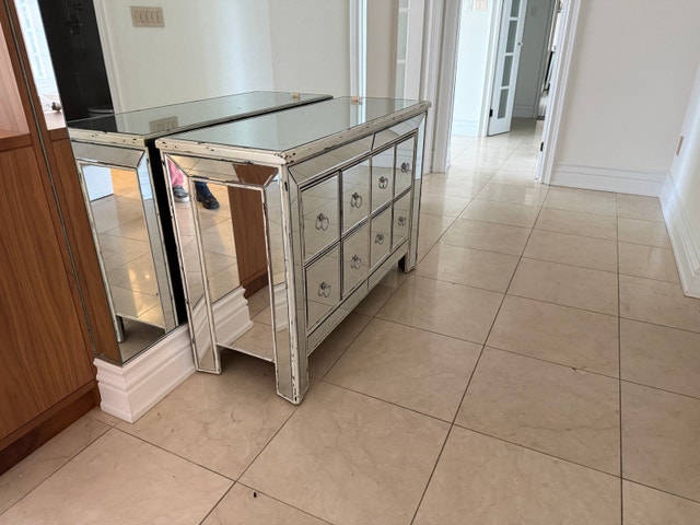 Antique Mirrored Chest of Drawers - photo 5