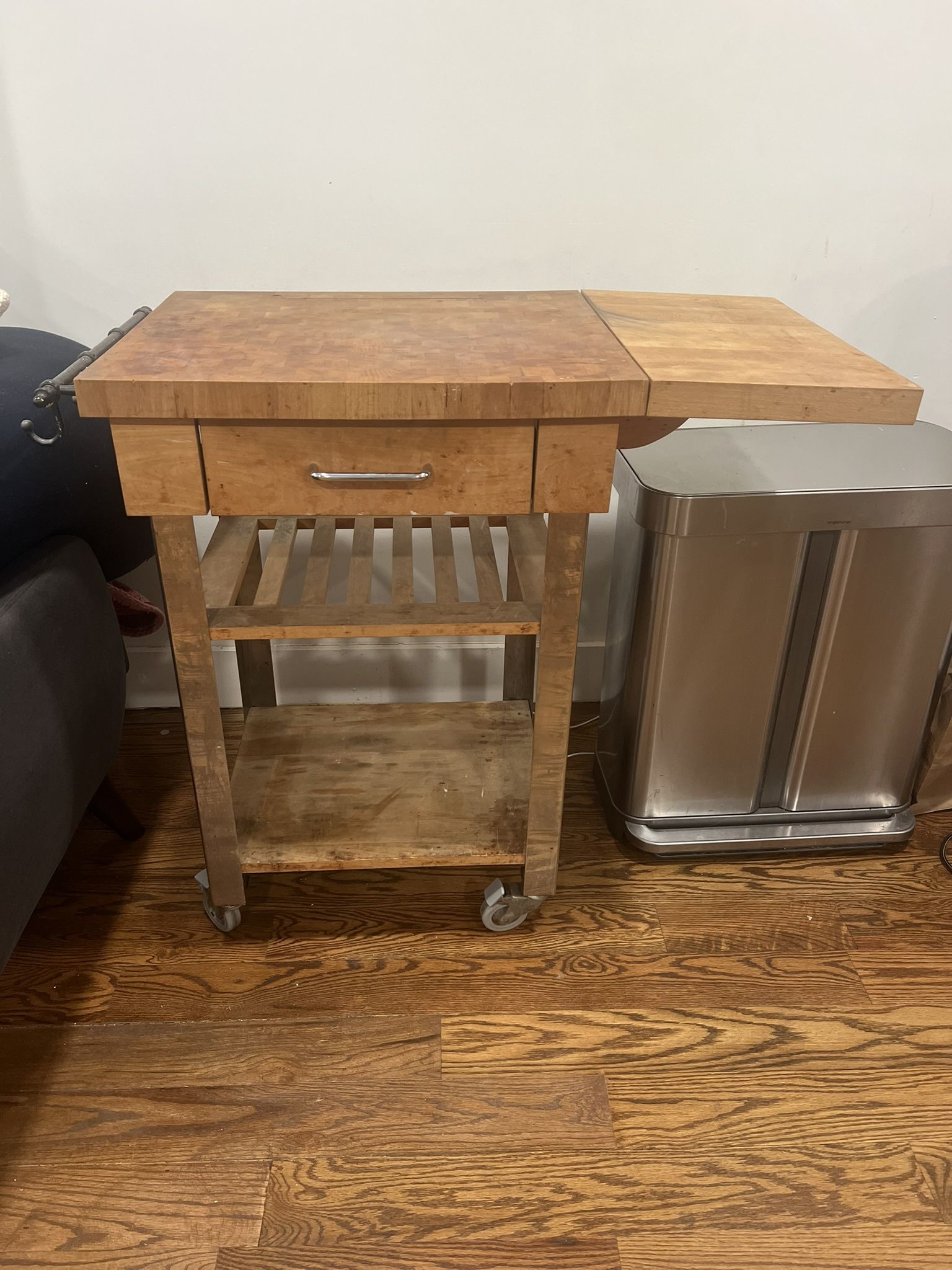 Butcher Block With Extension