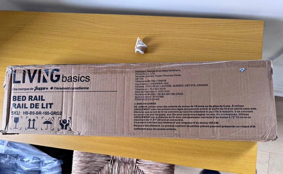 2 Living Basics Bed Rails - BNIB & Open Box