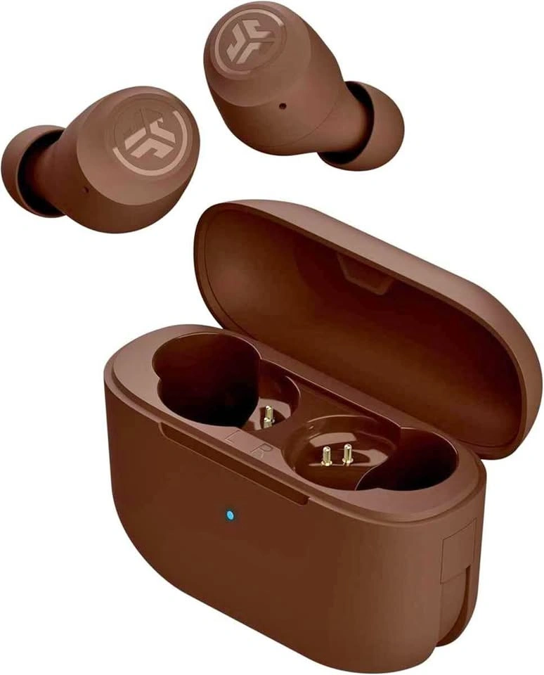 JLab GO Pop+ Brown Wireless Earbuds