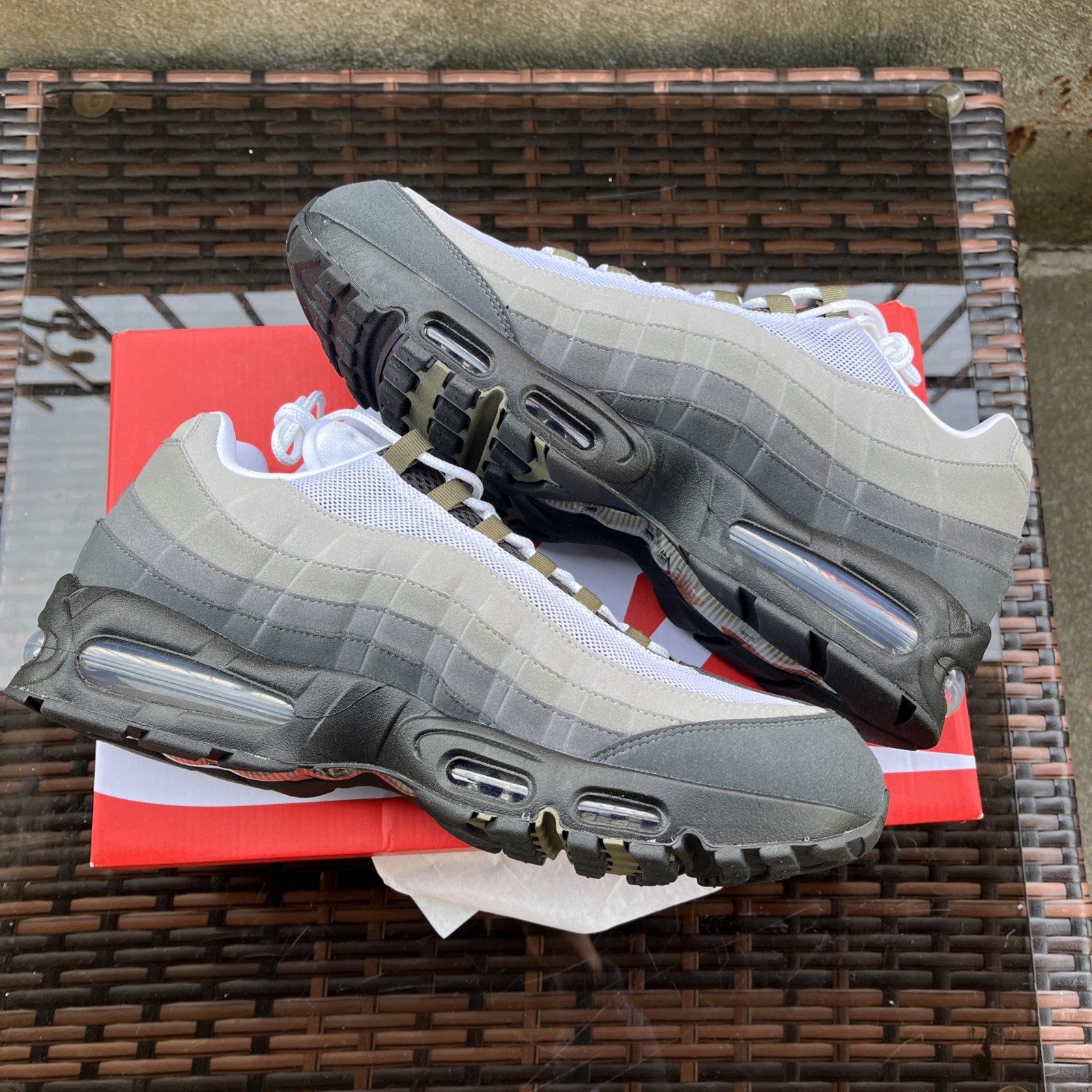 Nike Air Max 95 OG Big Bubble Black Olive 15.5W/14M HJ5996-003 - photo 3