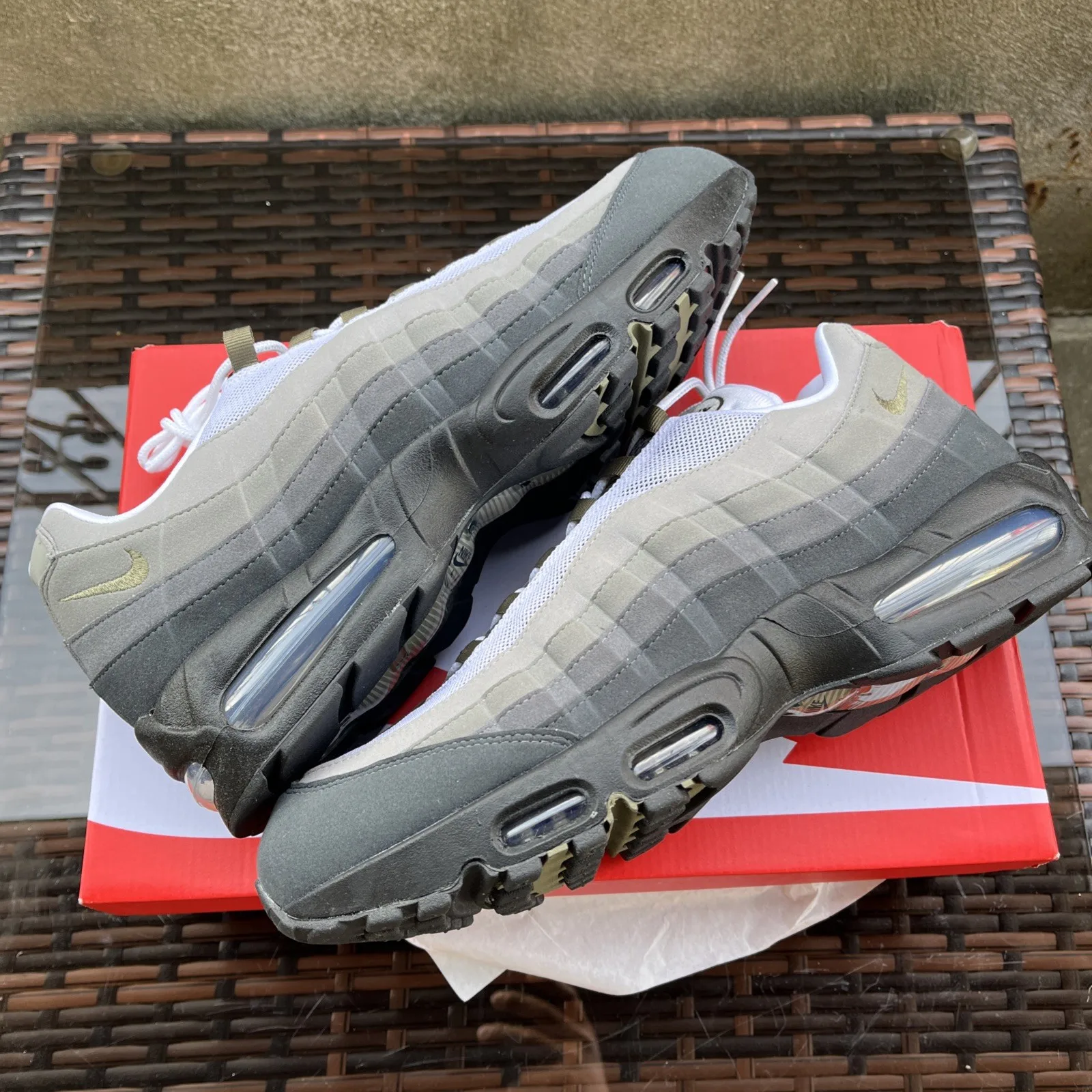 Nike Air Max 95 OG Big Bubble Black Olive 15.5W/14M HJ5996-003 - photo 4