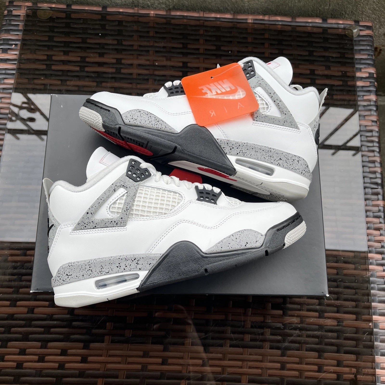 Air Jordan 4 Retro 'White Cement' FV5029-100 Size 7 Men - photo 3
