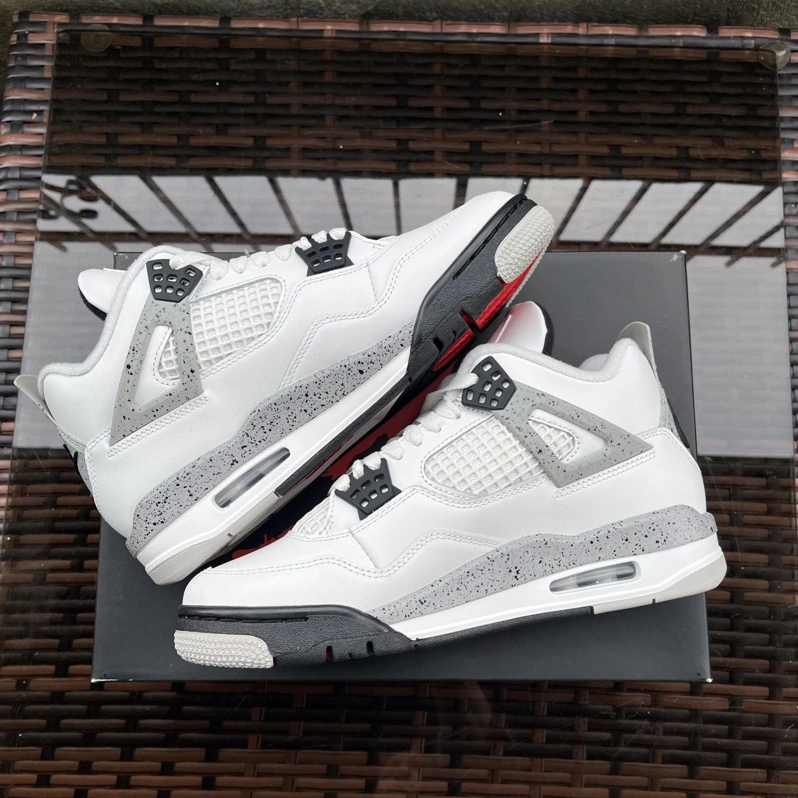 Air Jordan 4 Retro 'White Cement' FV5029-100 Size 7 Men - photo 4