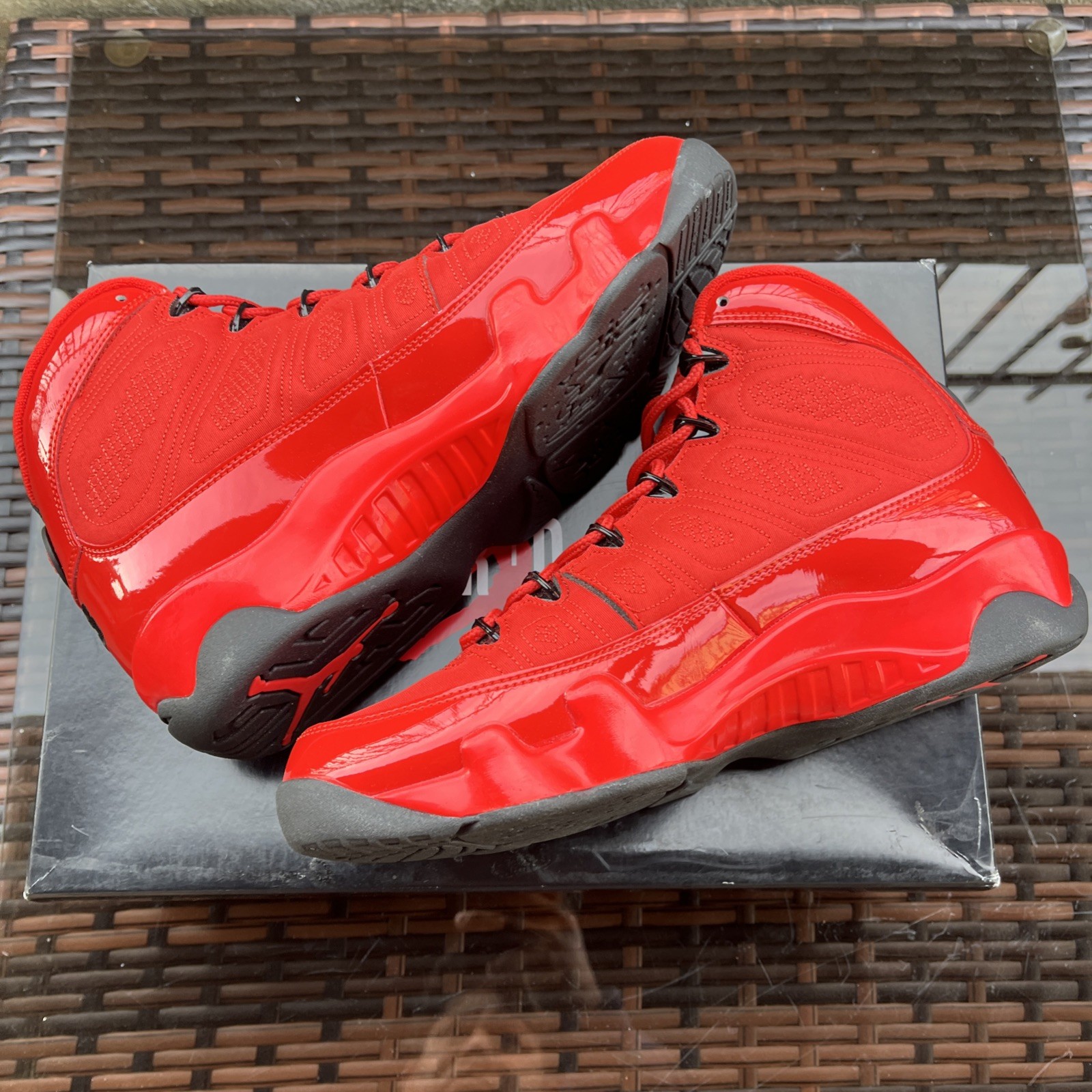 Air Jordan 9 Retro Chile Red/Black Sneakers Size 8.5 - photo 3