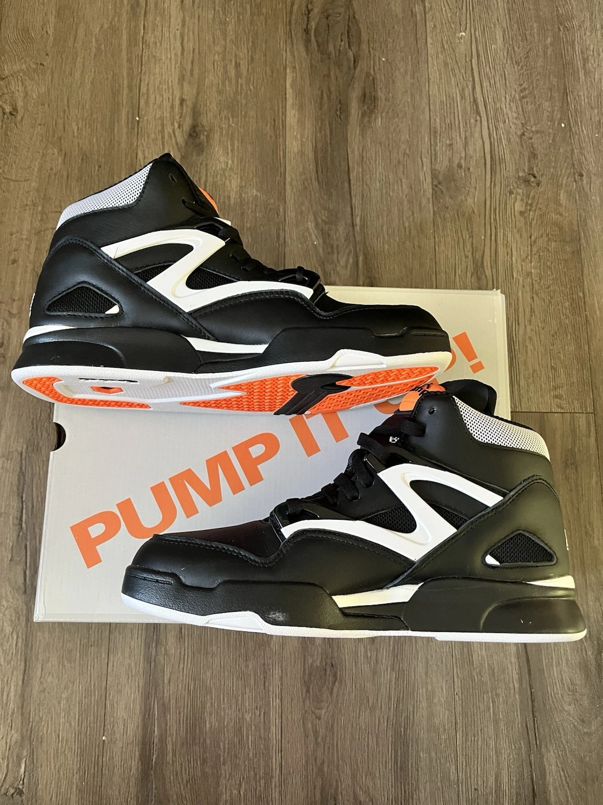 Reebok Pump Omni Zone II Unisex Basketball Shoes - White/Black/O - photo 5