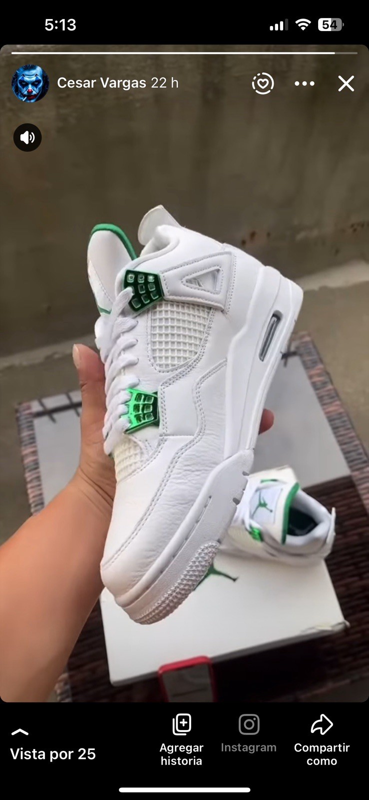 Jordan 4 Retro Green Metallic - photo 2