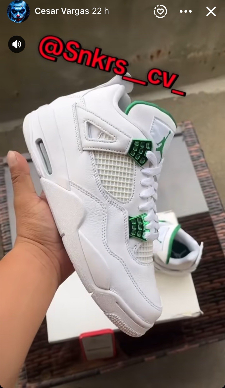 Jordan 4 Retro Green Metallic - photo 4