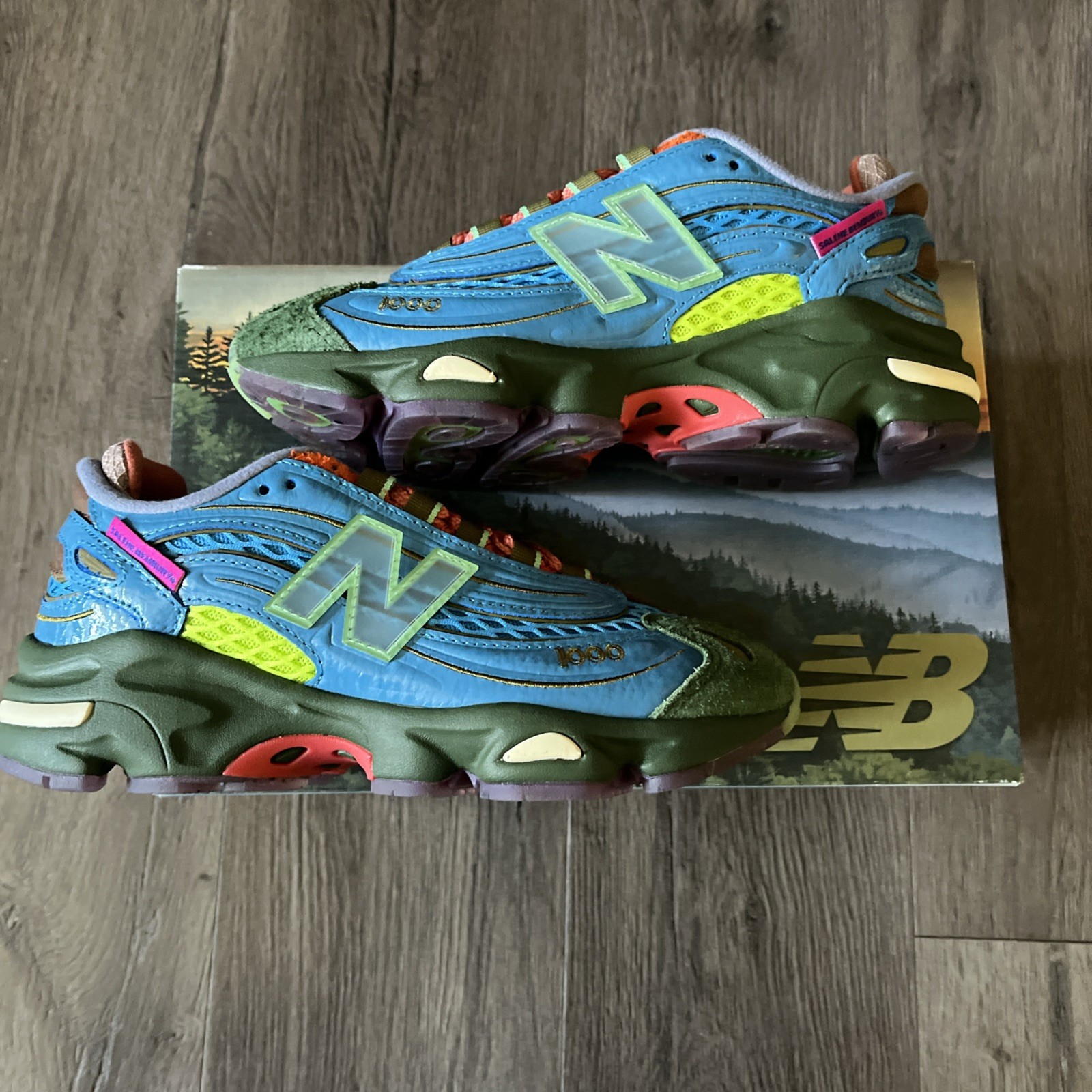 New Balance x Salehe Bembury 1000 Blue/Lime/Red M1000BM - photo 2