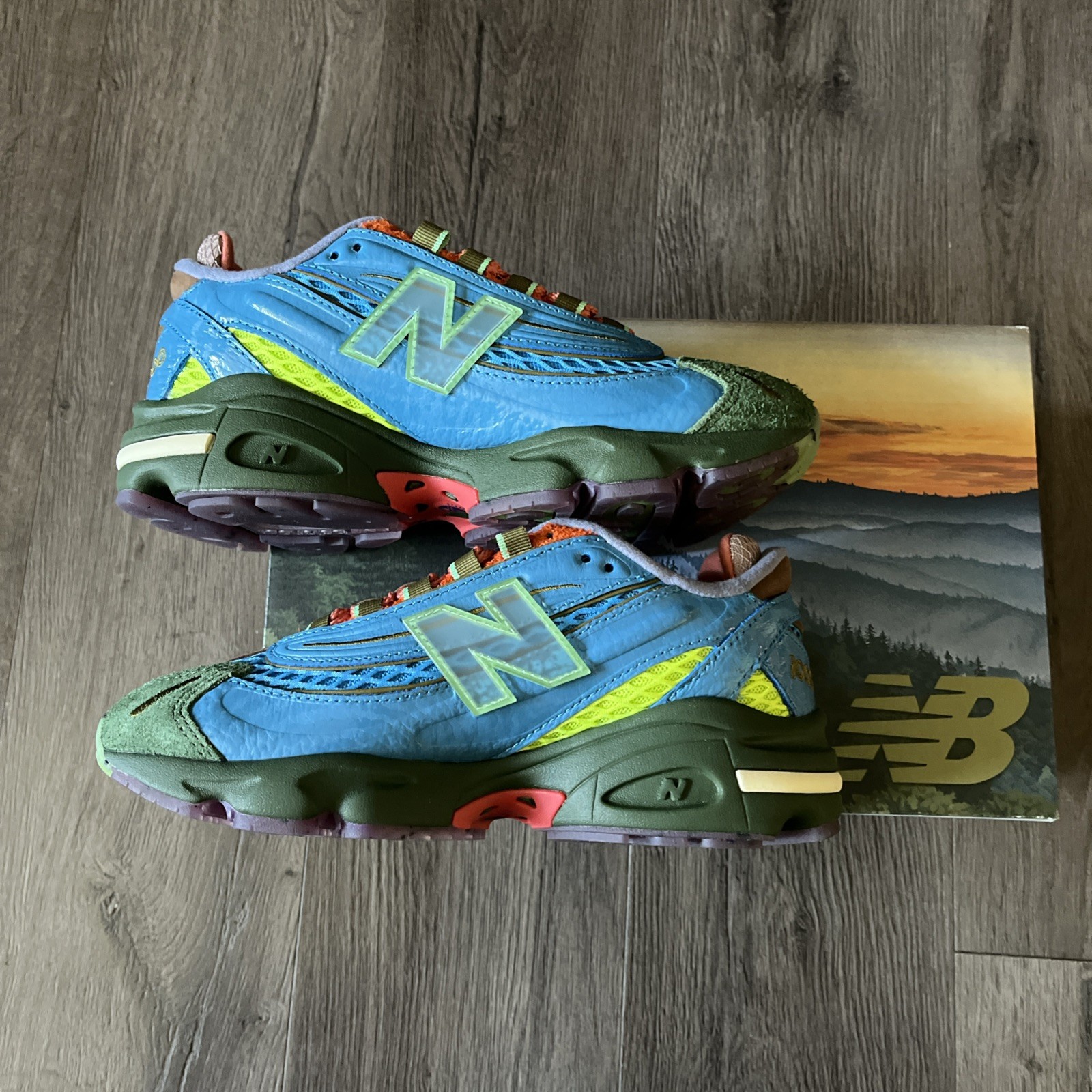 New Balance x Salehe Bembury 1000 Blue/Lime/Red M1000BM - photo 3