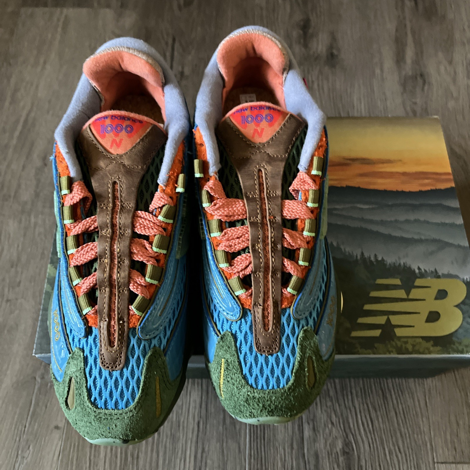 New Balance x Salehe Bembury 1000 Blue/Lime/Red M1000BM - photo 4