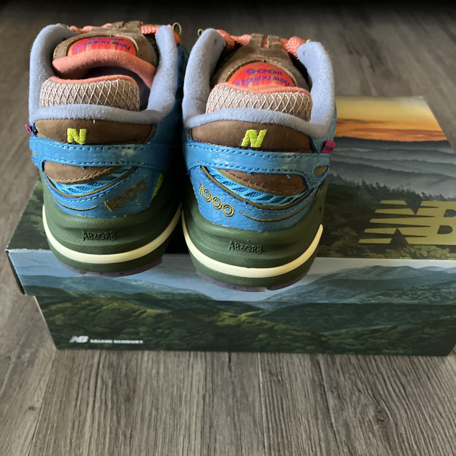 New Balance x Salehe Bembury 1000 Blue/Lime/Red M1000BM - photo 5