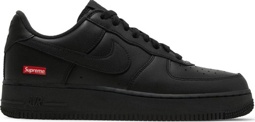 Nike Air Force 1 Low Supreme Black Men's Size 9.5