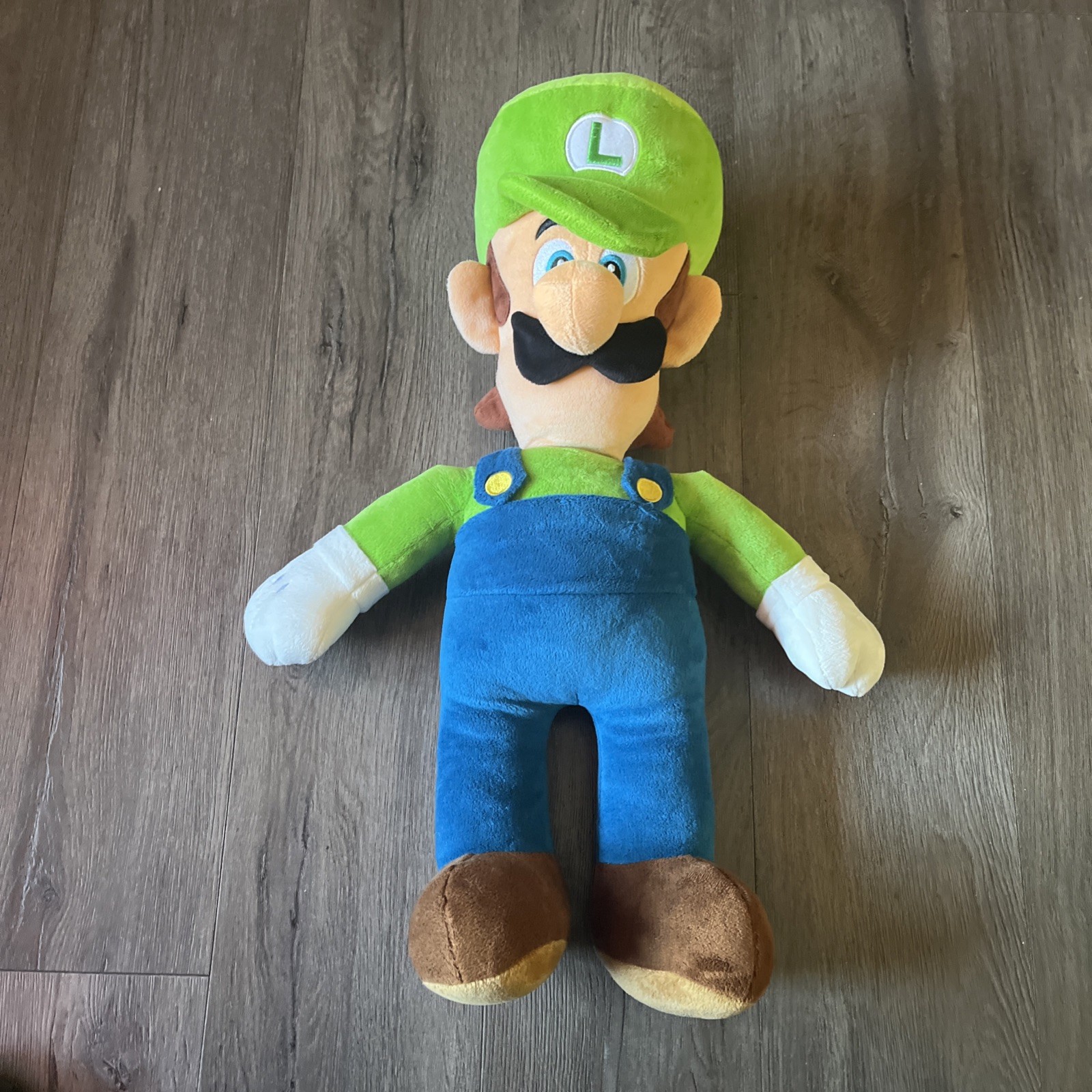 WORLD OF NINTENDO Super Mario Bros LUIGI Large JUMBO PLUSH 21" J