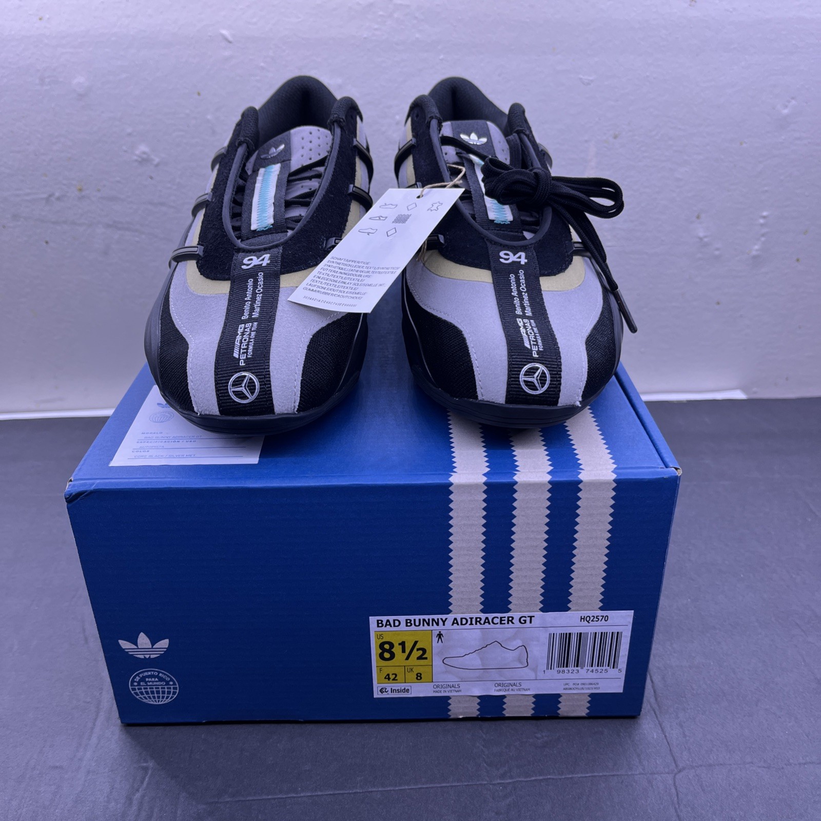 Adidas Bad Bunny ADIRACER GT MERCEDES Size 8.5 Men Brand New - photo 3