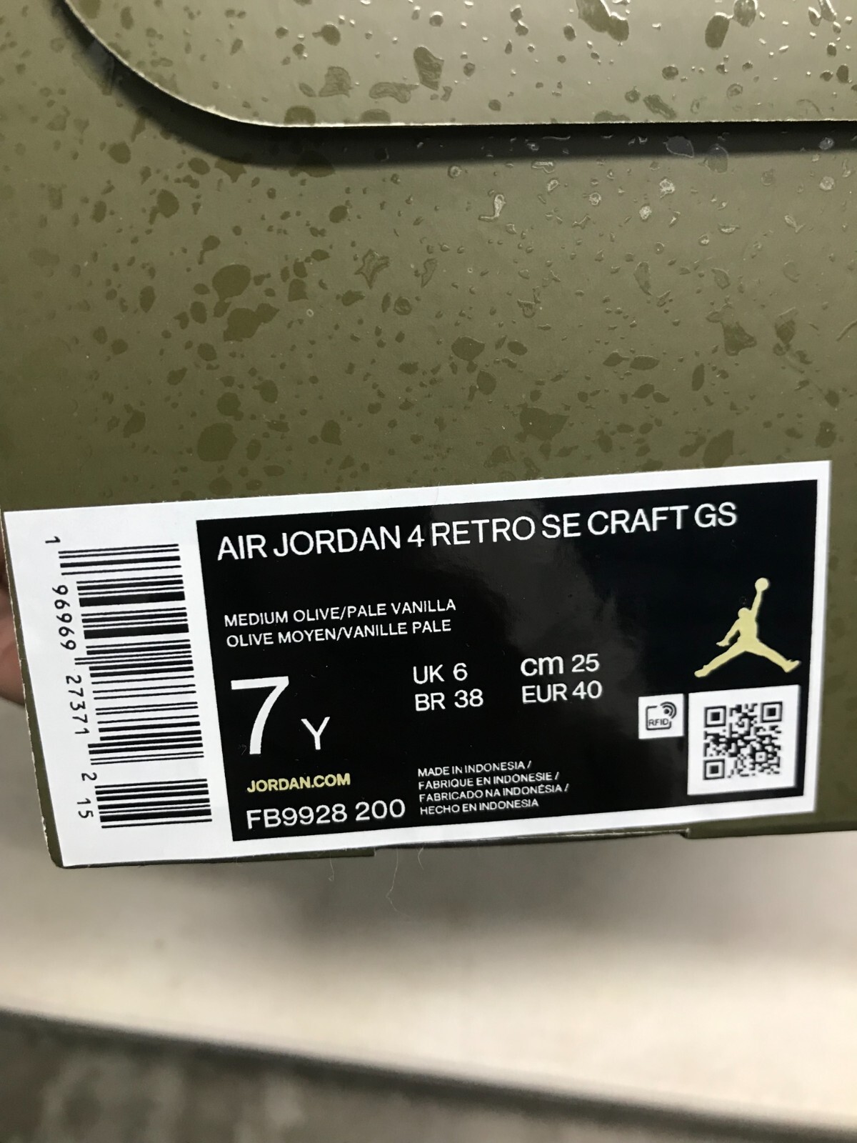 Air Jordan 4 Retro SE Craft GS - photo 2
