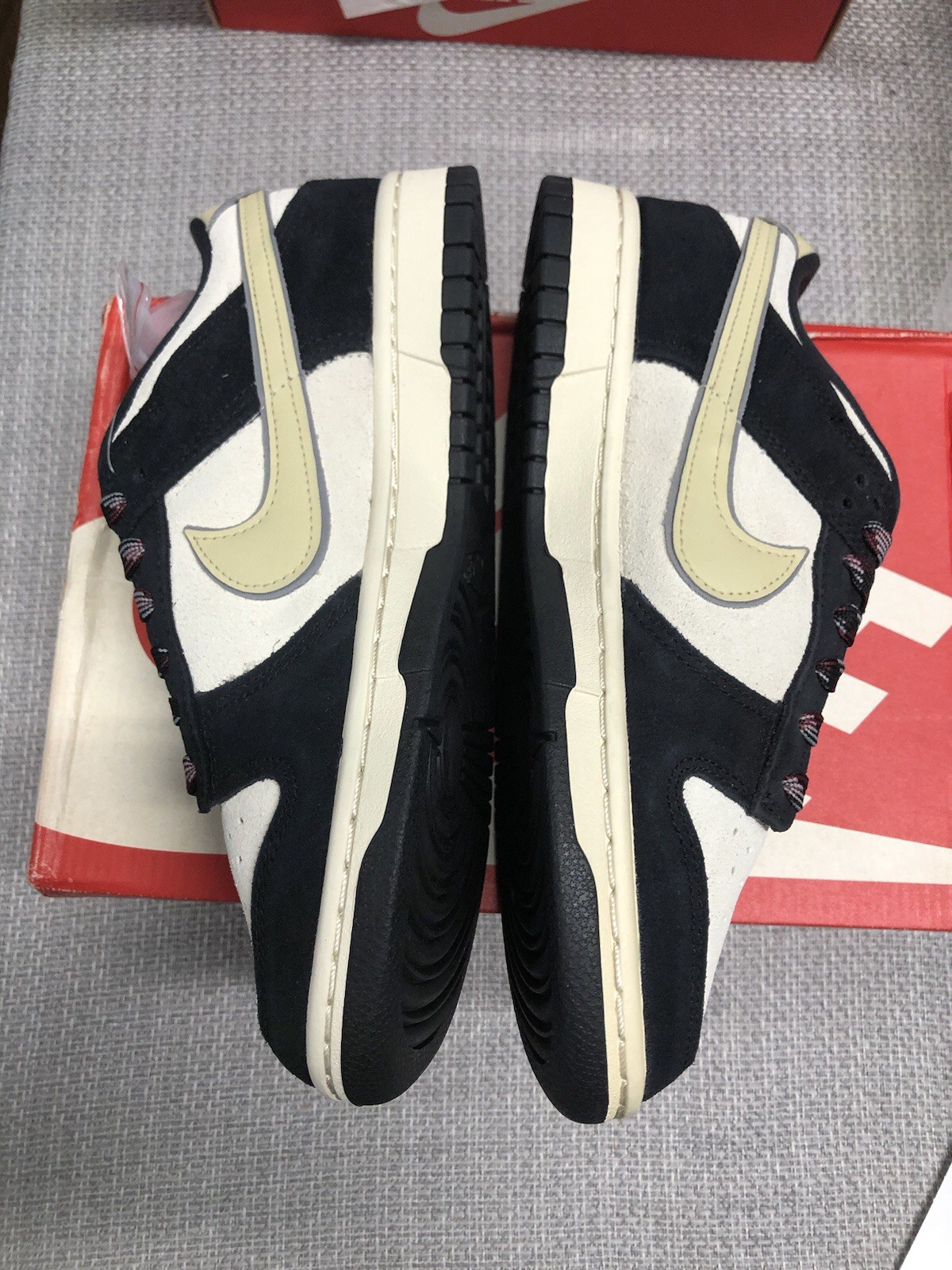 Women Nike Dunk Low /Black /Team Gold Coconut Milk - photo 4