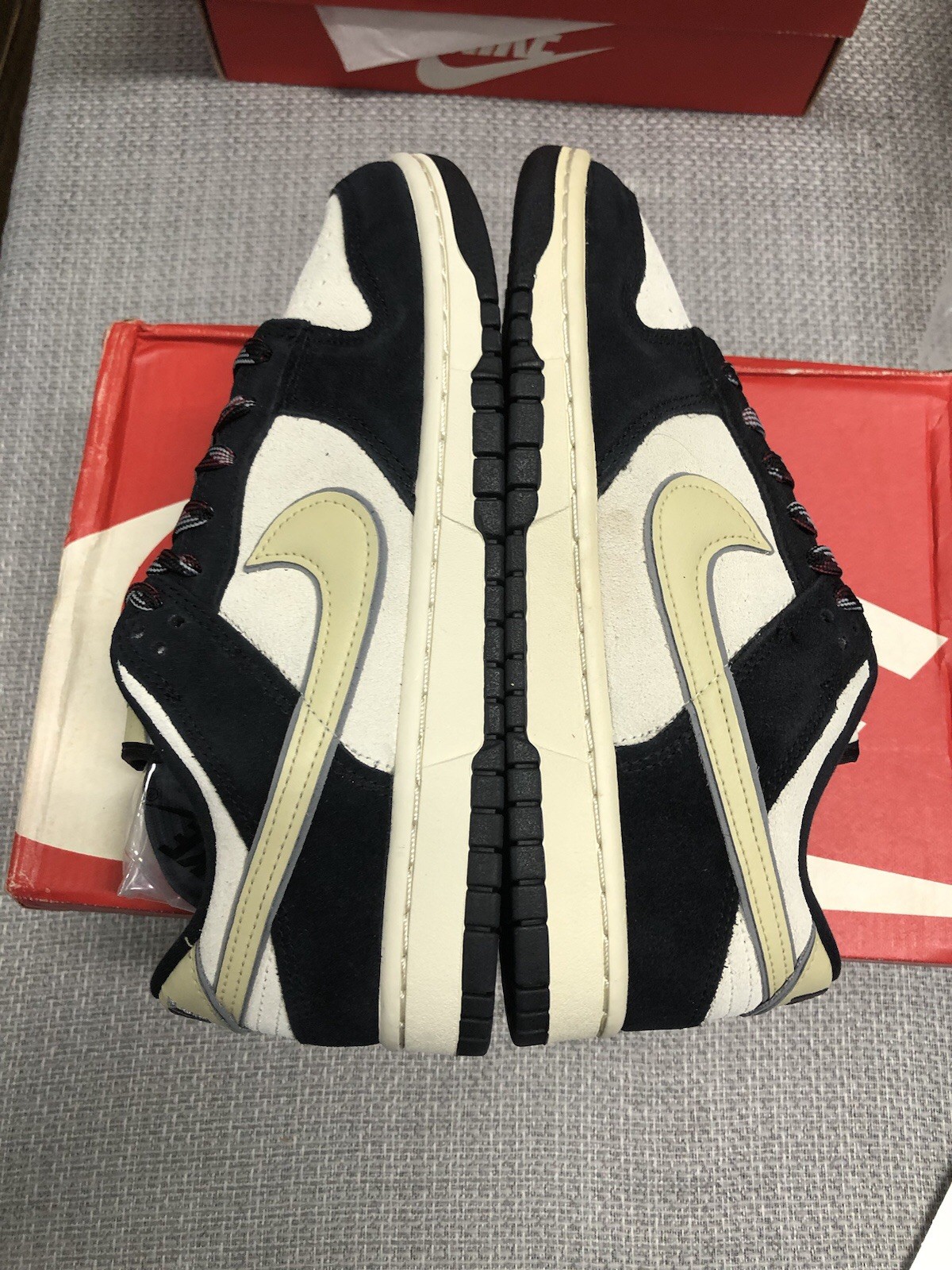 Women Nike Dunk Low /Black /Team Gold Coconut Milk - photo 5