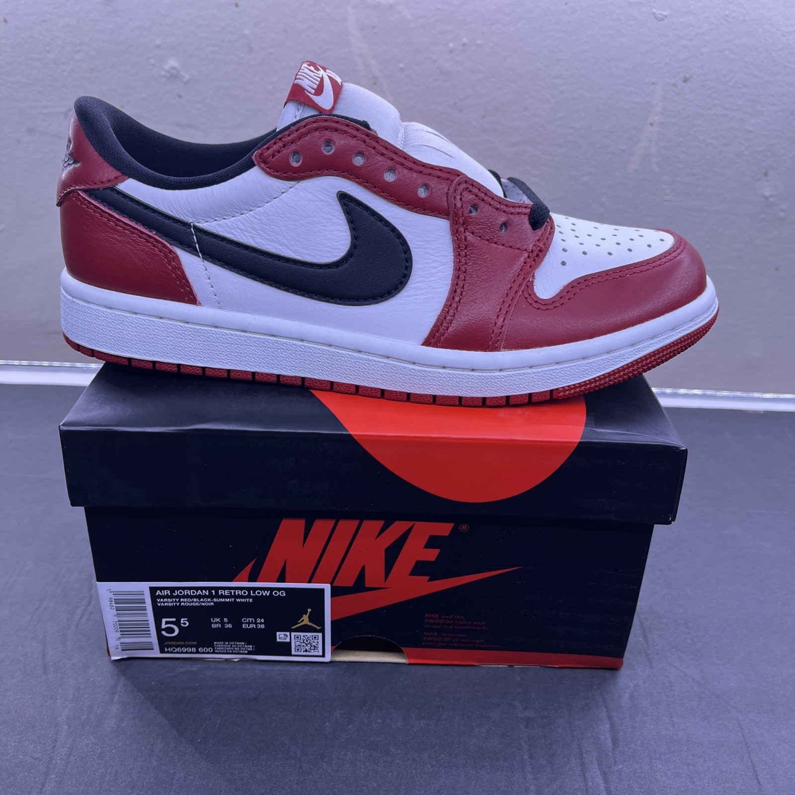 Air Jordan 1 Retro Low OG 'Chicago' 2025 HQ6998-600 Men 5.5