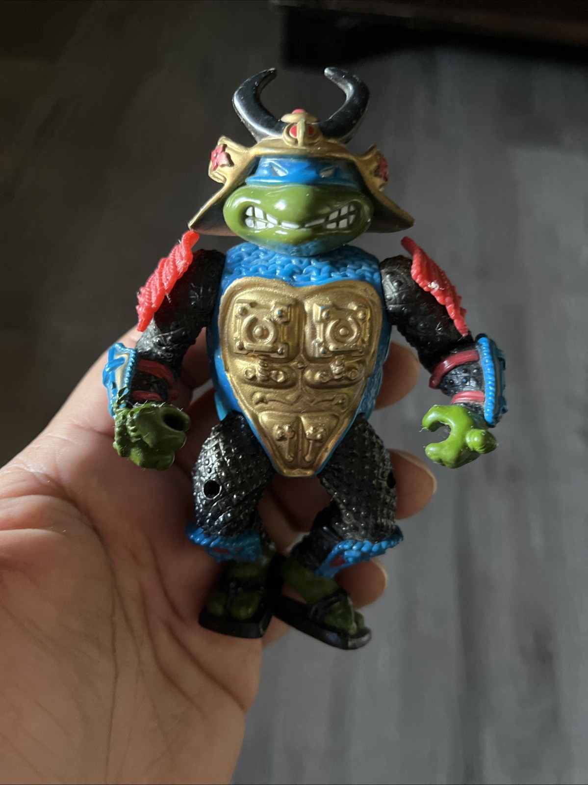 TMNT 1990 Playmates Leonardo Sewer Samurai Loose Action Figure