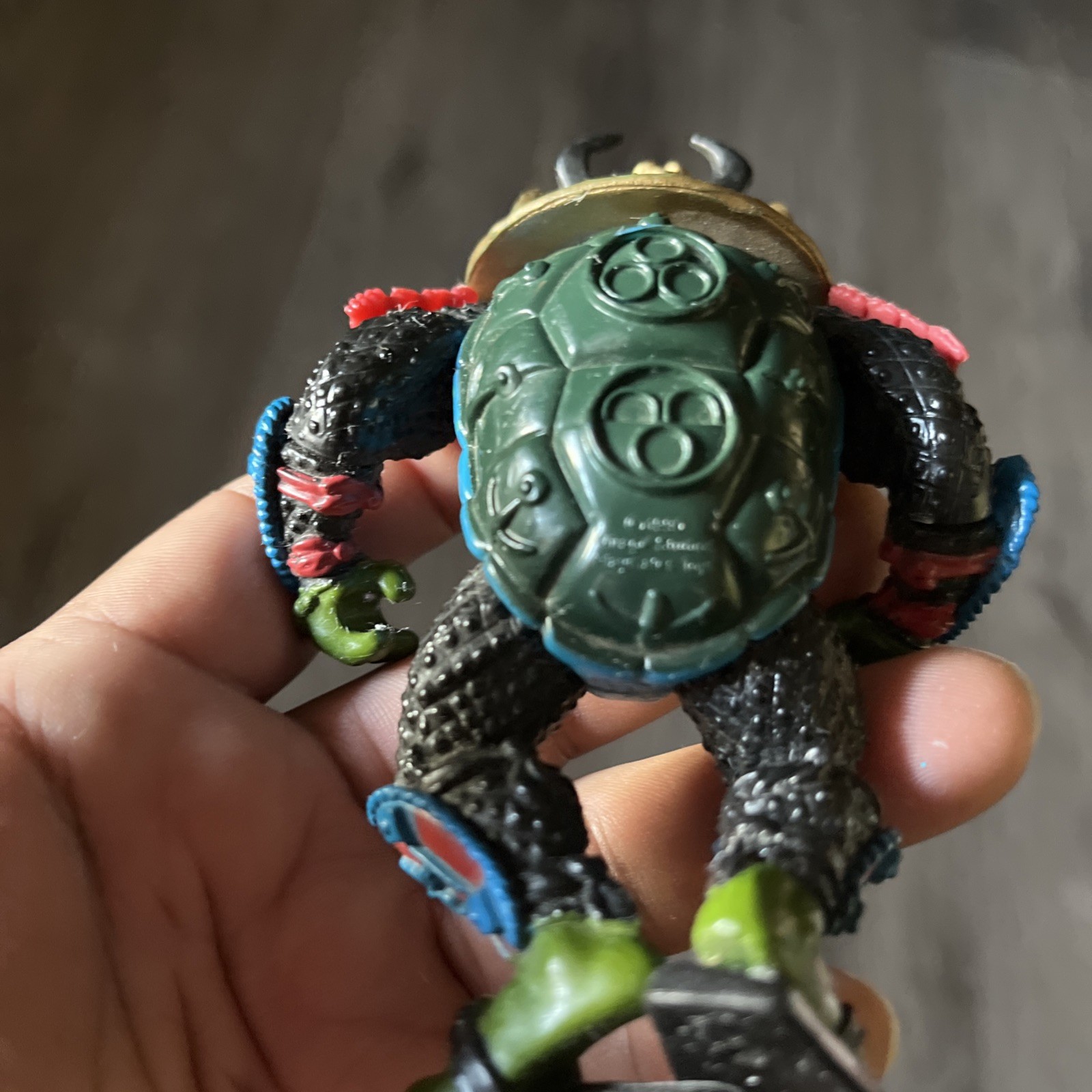 TMNT 1990 Playmates Leonardo Sewer Samurai Loose Action Figure - photo 3