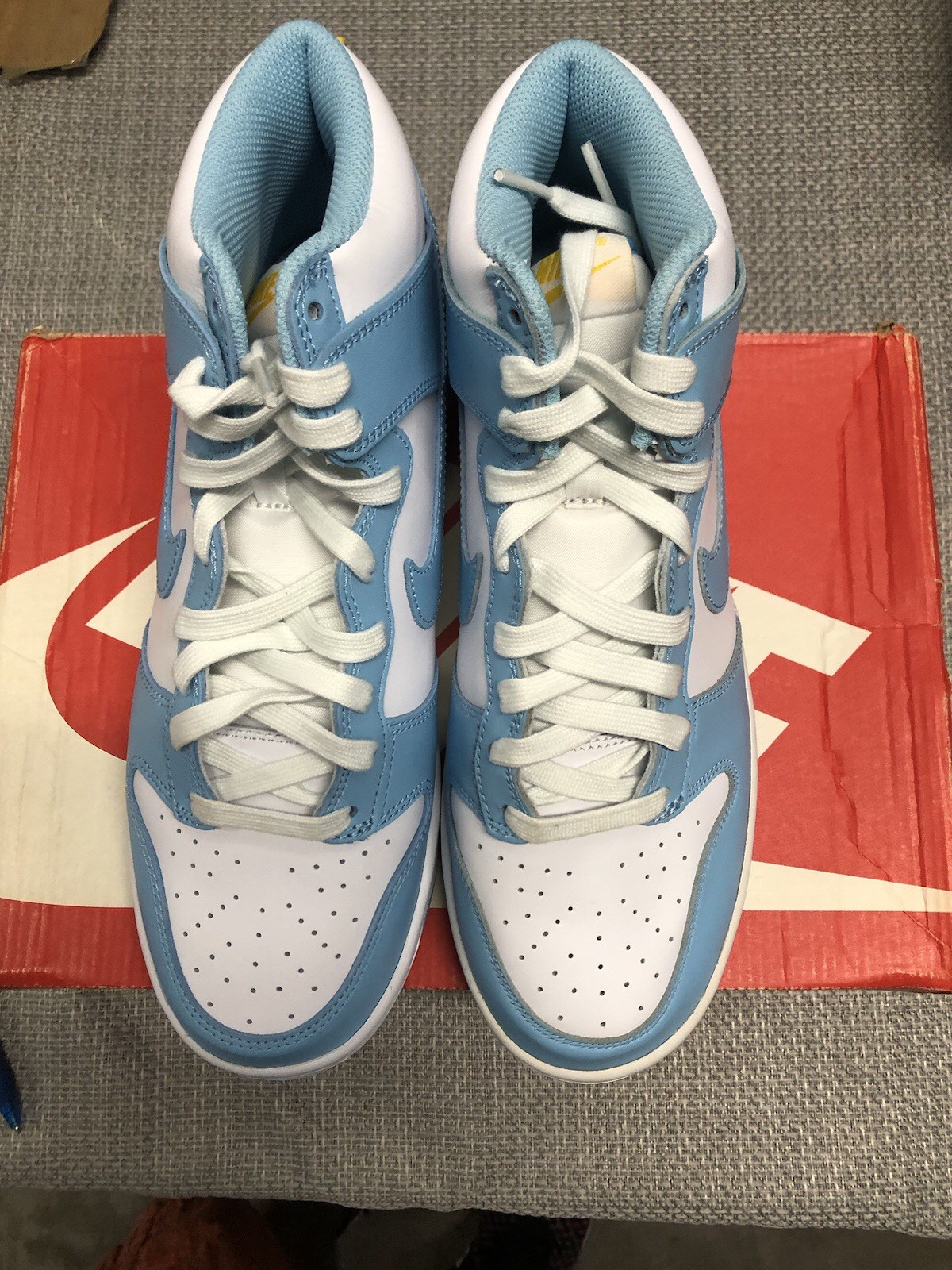 Nike Dunk High Men's Size 8.5 - Blue/White (2022) - photo 2