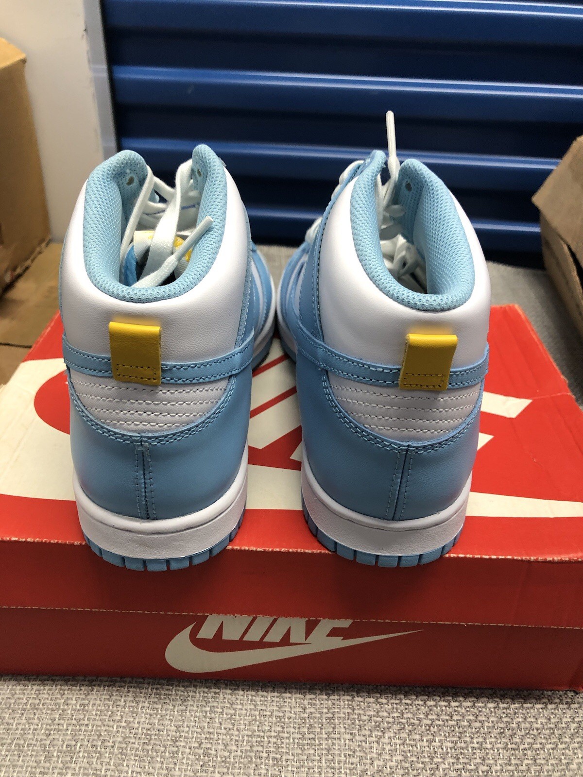 Nike Dunk High Men's Size 8.5 - Blue/White (2022) - photo 4